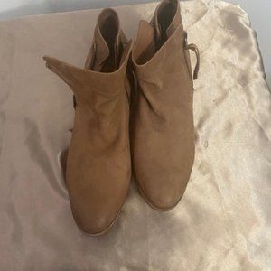 Sam Edelman Packer Suede Tan Western Ankle boots, size 10